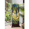 LumiLamp 5LL-6310 Lampada da tavolo Tiffany verde 18x18x45 cm E27-max 1x60W