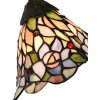 LumiLamp 5LL-6311 Lampada da tavolo Tiffany stile vintage in vetro e poliresina 27x15x48 cm
