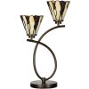 LumiLamp 5LL-6315 Lampada da tavolo Tiffany Beige 46x28x63 cm E14-max 2x40W