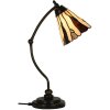 LumiLamp 5LL-6318 Lampada da tavolo Tiffany Beige Ø 27x51 cm E14/max 1x40W