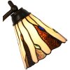 LumiLamp 5LL-6318 Lampada da tavolo Tiffany Beige Ø 27x51 cm E14/max 1x40W