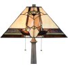 LumiLamp 5LL-6320 Lampada da tavolo Tiffany Beige 45x45x80 cm E27-max 2x60W