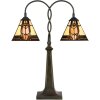 LumiLamp 5LL-6322 Lampada da tavolo Tiffany Beige 48x66 cm E27-max 2x40W