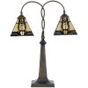 LumiLamp 5LL-6322 Lampada da tavolo Tiffany Beige 48x66 cm E27-max 2x40W