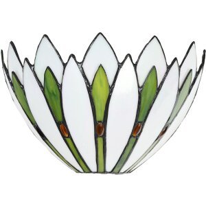 LumiLamp 5LL-6329 Lampada da parete Tiffany Bianco 30x15x18 cm E14-max 1x40W