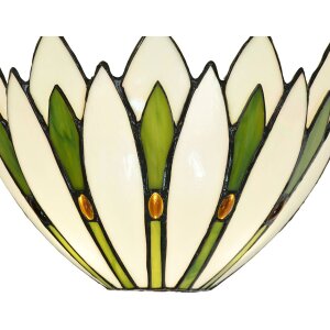 LumiLamp 5LL-6329 Lampada da parete Tiffany Bianco 30x15x18 cm E14-max 1x40W