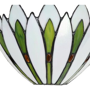 LumiLamp 5LL-6329 Lampada da parete Tiffany Bianco 30x15x18 cm E14-max 1x40W