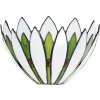 LumiLamp 5LL-6329 Lampada da parete Tiffany Bianco 30x15x18 cm E14-max 1x40W