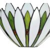 LumiLamp 5LL-6329 Lampada da parete Tiffany Bianco 30x15x18 cm E14-max 1x40W