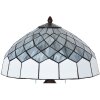 LumiLamp 5LL-6330 Lampada da tavolo Tiffany grigio Ø 40x58 cm E27-max 2x60W
