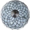 LumiLamp 5LL-6330 Lampada da tavolo Tiffany grigio Ø 40x58 cm E27-max 2x60W
