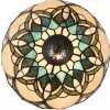 LumiLamp 5LL-6334 Lampada da tavolo Tiffany Beige Ø 25x42 cm E14-max 1x40W