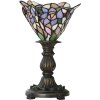 LumiLamp 5LL-6336 Lampada da tavolo Tiffany rosa Ø 20x30 cm E14 max 1x25W