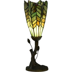 LumiLamp 5LL-6337 Lampada da tavolo Tiffany verde...