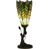 LumiLamp 5LL-6337 Lampada da tavolo Tiffany verde Ø 15x42 cm E14 max 25W
