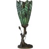 LumiLamp 5LL-6337 Lampada da tavolo Tiffany verde Ø 15x42 cm E14 max 25W