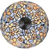 LumiLamp 5LL-6344 Lampada da tavolo Tiffany blu Ø 40x60 cm E27-max 2x60W