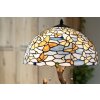 LumiLamp 5LL-6344 Lampada da tavolo Tiffany blu Ø 40x60 cm E27-max 2x60W