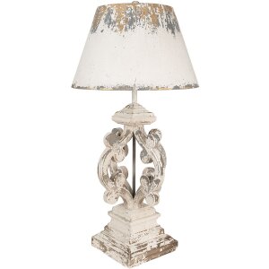 Clayre & Eef 5LMC0032 Lampada da tavolo Beige Grigio...