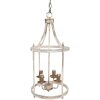 Clayre & Eef 5LMP371 Lampada a sospensione Beige Ø 30x65 cm E14-max 4x25W
