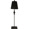 Clayre & Eef 5LMP670 Lampada da tavolo nera Ø 20x75 cm E27-max 1x60W