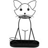 Clayre & Eef 5Y1165 Portaombrelli Gatto Nero 41x16x62 cm