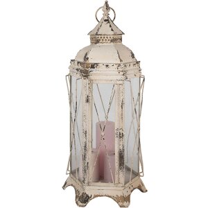 Clayre & Eef 5Y1170 Lanterna Beige 31x27x65 cm