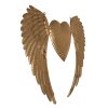 Clayre & Eef 5Y1176 Decorazione Ali con Cuore color oro 74x1x63 cm