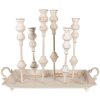 Clayre & Eef 65214 Candeliere bianco 55x26x43 cm