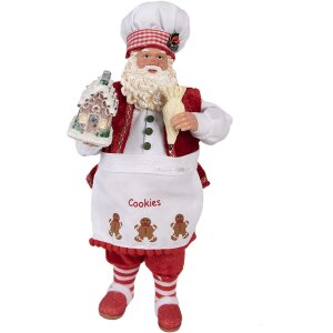 Clayre & Eef 65227 Decorazione Babbo Natale Rosso...