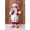 Clayre & Eef 65227 Decorazione Babbo Natale Rosso Stile Country 16x8x28 cm
