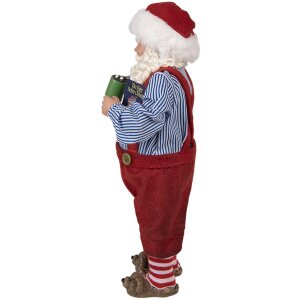Clayre & Eef 65234 Decorazione natalizia Babbo Natale Rosso 16x8x28 cm