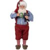 Clayre & Eef 65234 Decorazione natalizia Babbo Natale Rosso 16x8x28 cm