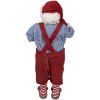 Clayre & Eef 65234 Decorazione natalizia Babbo Natale Rosso 16x8x28 cm