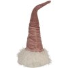 Clayre & Eef 65243 Gnomo decorativo con LED Rosa 20x20x44 cm- 2xCR2032
