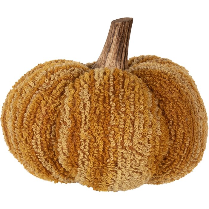 Clayre & Eef 65245 Zucca decorativa gialla Ø 15x13 cm