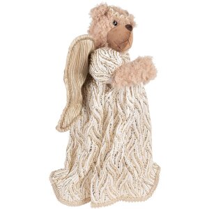 Clayre & Eef 65258 Decorazione Orso Beige 22x16x40 cm