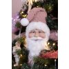 Clayre & Eef 65266 Ciondolo Babbo Natale Bianco Rosa 10x9x28 cm