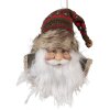 Clayre & Eef 65267 Ciondolo Babbo Natale Rosso Bianco 10x9x28 cm