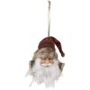 Clayre & Eef 65267 Ciondolo Babbo Natale Rosso Bianco 10x9x28 cm