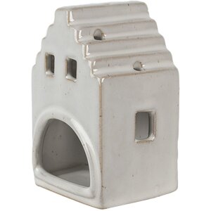 Clayre & Eef 6CE1588S Portacandele Natale Cottage Beige 7x6x11 cm