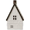Clayre & Eef 6CE1597L Casa di decorazione con LED Beige, color oro 10x8x16 cm