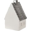 Clayre & Eef 6CE1597M Decorazione Casa con LED Beige Argento 8x7x12 cm