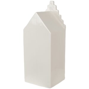 Clayre & Eef 6CE1598L Casa di decorazione con LED Beige, color oro 8x8x20 cm