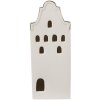 Clayre & Eef 6CE1599L Casa di decorazione con LED Beige, color oro 8x8x20 cm