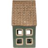 Clayre & Eef 6CE1601 Portacandele Natale Cottage Verde Marrone 9x8x15 cm