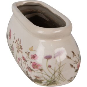 Clayre & Eef 6CE1602S Vaso da fiori per interni Rosa Beige 18x7x7 cm