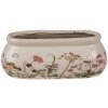 Clayre & Eef 6CE1602S Vaso da fiori per interni Rosa Beige 18x7x7 cm