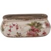 Clayre & Eef 6CE1603S Vaso da fiori per interni Rosa Beige 18x7x7 cm