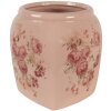 Clayre & Eef 6CE1604M Vaso da fiori per interni rosa 14x14x16 cm
